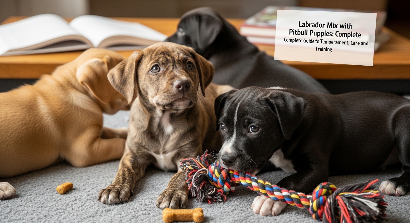 Labrador mix with pitbull puppies