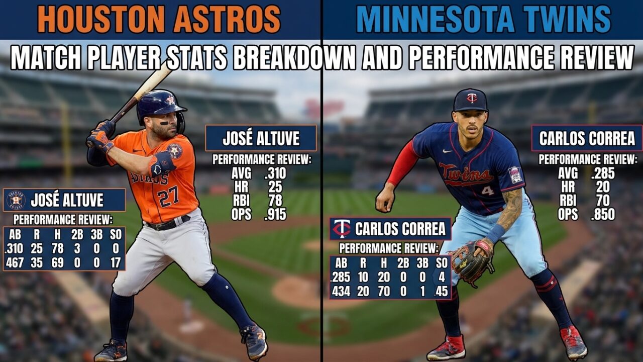Houston Astros vs Minnesota Twins Match Player Stats Breakdown and Performance Review