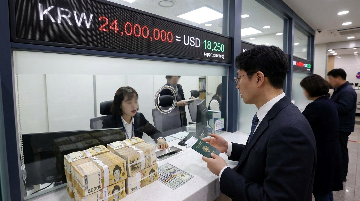 24 million won to USD