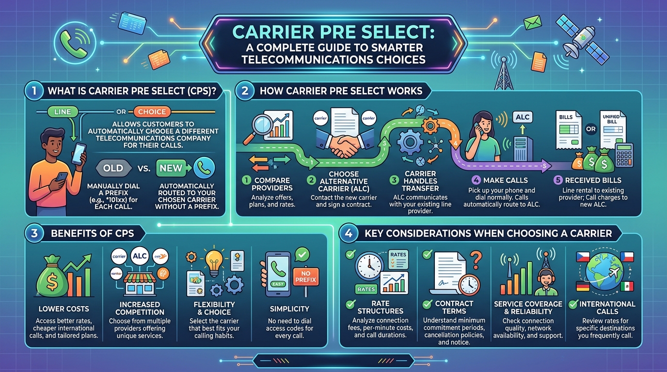 carrier pre select