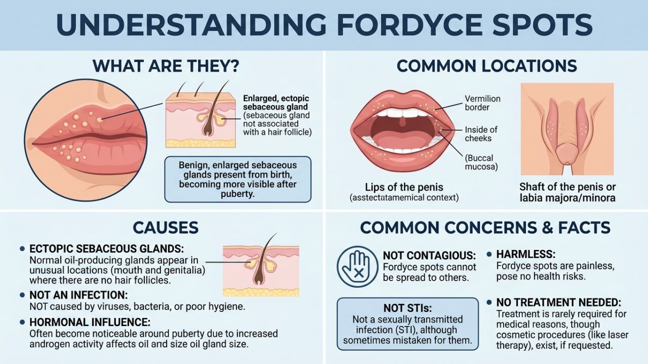 Understanding Fordyce Spots: Causes, Appearance, and Common Concerns